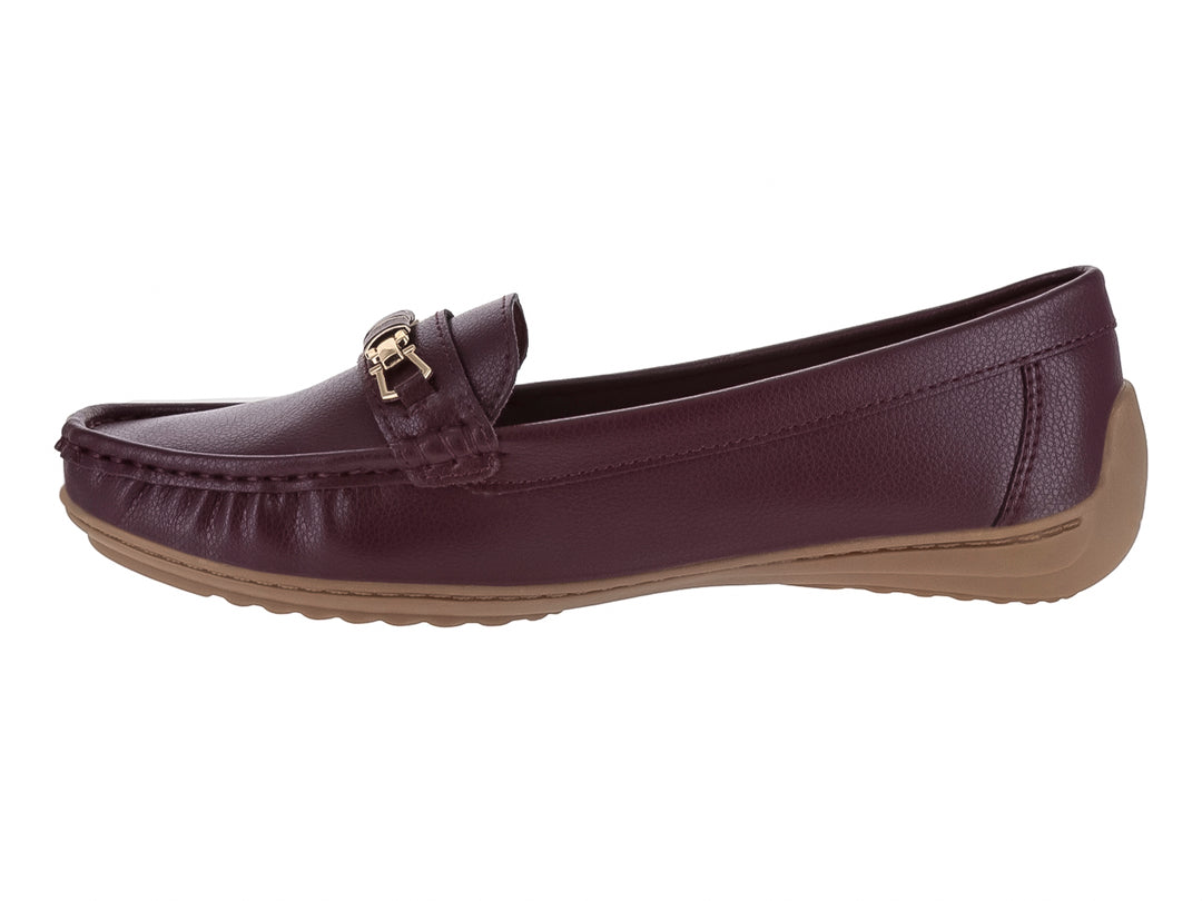 Zapatos Mocasines ROZE Color Guinda para Mujer