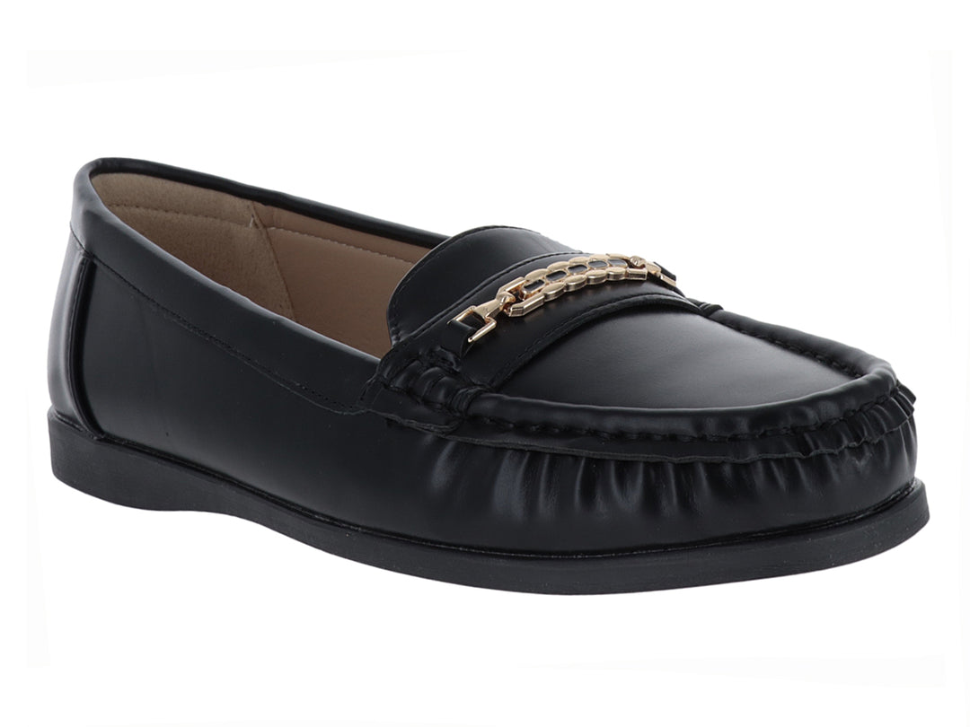 Zapatos Mocasines Roze Negro para Mujer