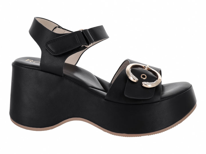 Sandalias ROZE Plataforma Negro para Mujer
