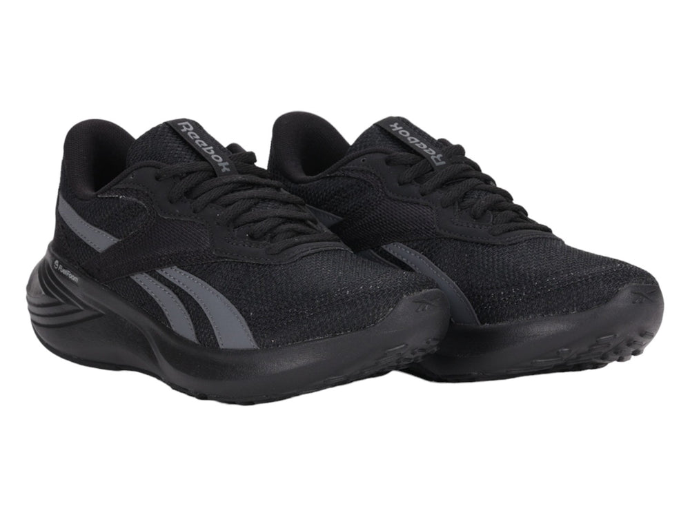 Tenis deportivos Reebok Energen Tech en color negro con detalles en gris y suela FuelFoam.