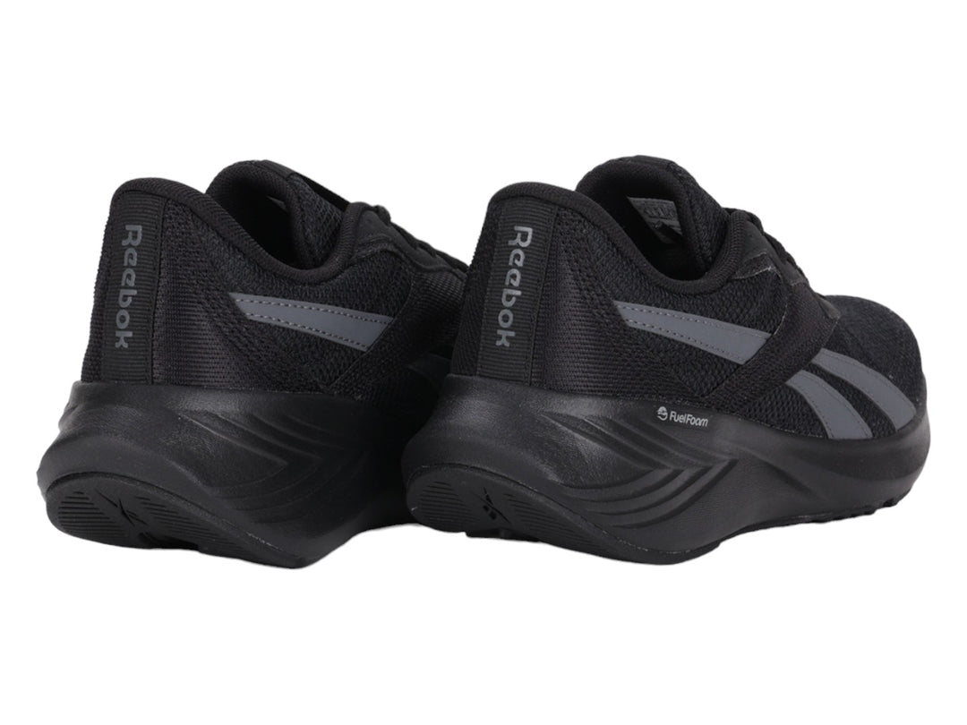 Tenis deportivos Reebok Energen Tech en color negro con detalles en gris y suela FuelFoam.