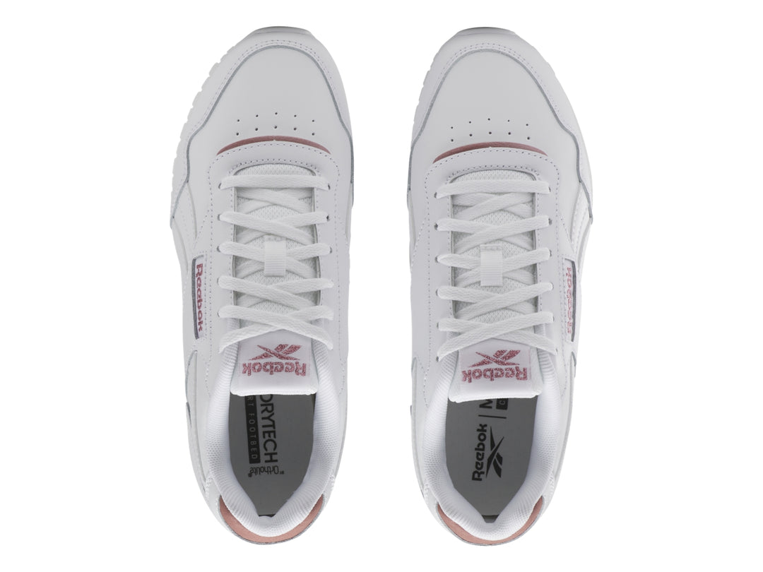Tenis Reebok Royal Glide Blanco y Oro Rosa para Niño