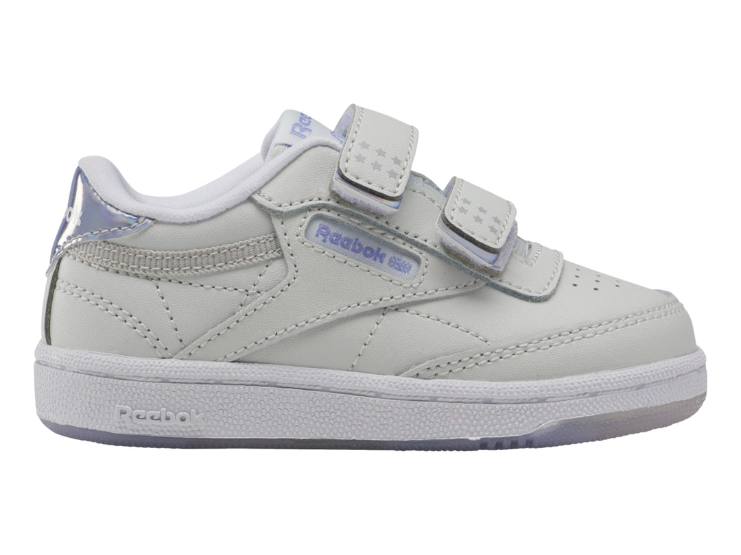 Tenis Reebok Club C 2V 2.0 Gris y Morado para Niño