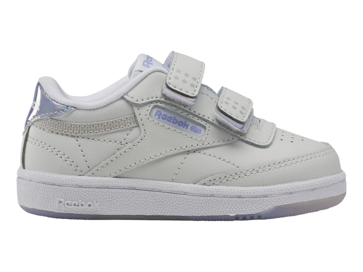 Tenis Reebok Club C 2V 2.0 Gris y Morado para Niño