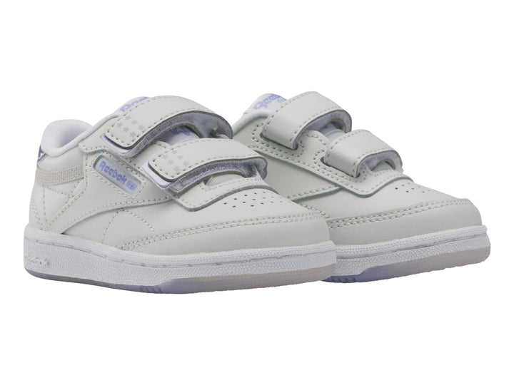 Tenis Reebok Club C 2V 2.0 Gris y Morado para Niño