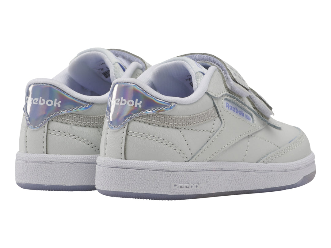 Tenis Reebok Club C 2V 2.0 Gris y Morado para Niño