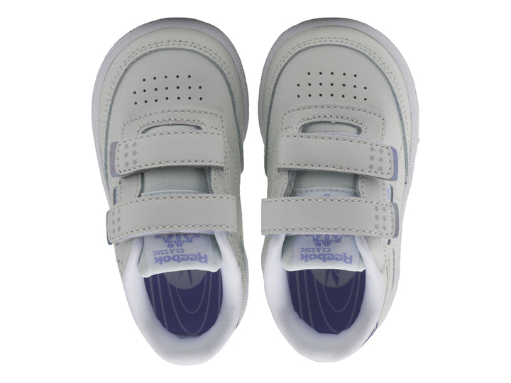 Tenis Reebok Club C 2V 2.0 Gris y Morado para Niño