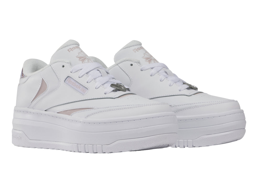 Tenis Reebok Club C Extra Blanco y Lila para Niña