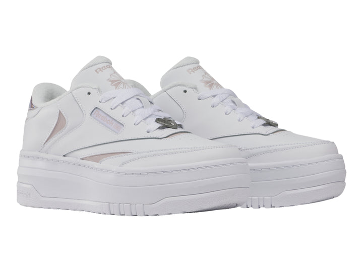 Tenis Reebok Club C Extra Blanco y Lila para Niña