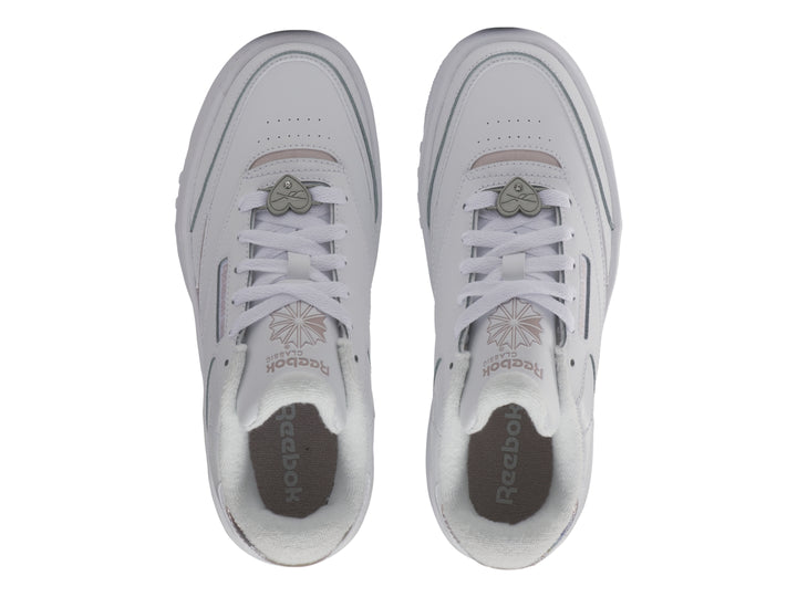 Tenis Reebok Club C Extra Blanco y Lila para Niña