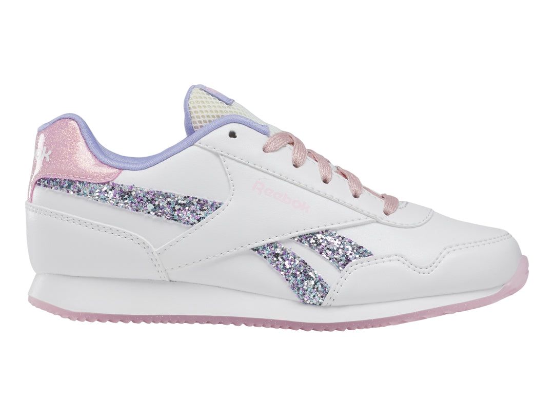 Tenis Reebok Royal CL Jog 3.0 Blanco y Rosa para Niña