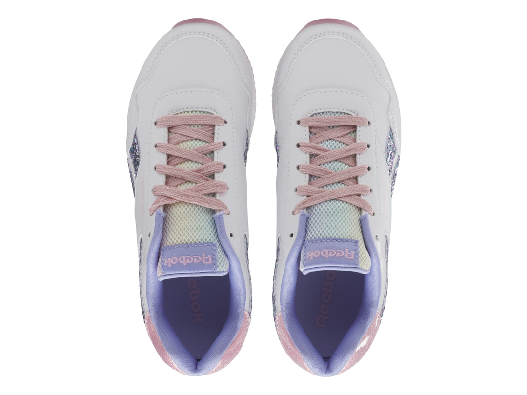 Tenis Reebok Royal CL Jog 3.0 Blanco y Rosa para Niña