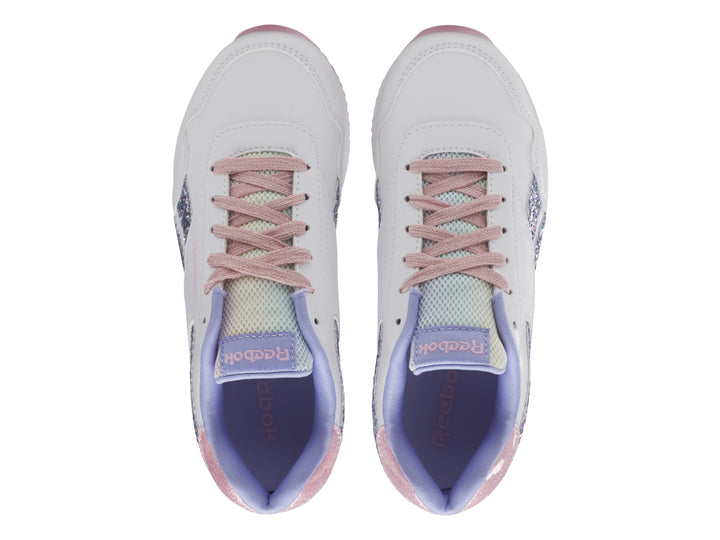 Tenis Reebok Royal CL Jog 3.0 Blanco y Rosa para Niña