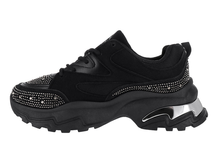 Tenis ATOK Negros con Plataforma para Mujer