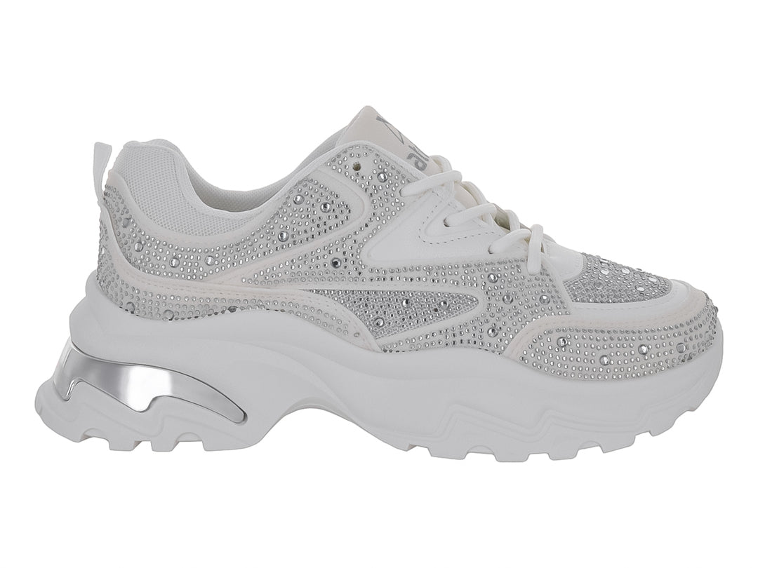 Tenis ATOK Blancos con Plataforma para Mujer