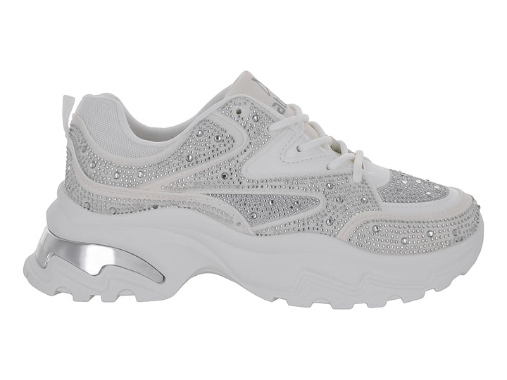 Tenis ATOK Blancos con Plataforma para Mujer