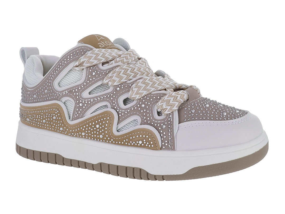 Tenis ATOK Bafan Color Khaki para Mujer
