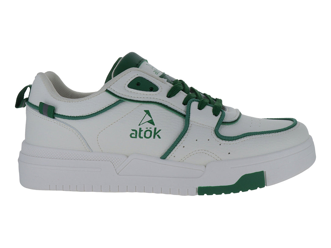 Tenis ATOK Blanco con Verde para Hombre