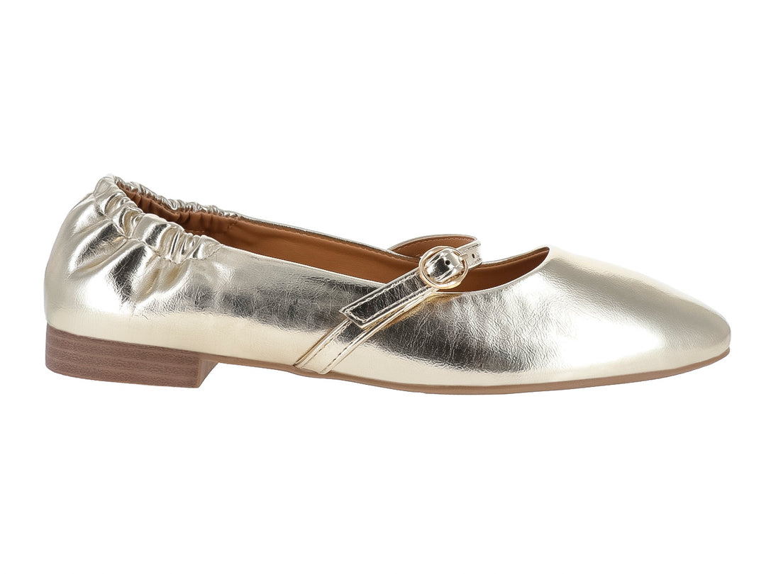 Zapatos Planos ROZE Color Dorado para Mujer