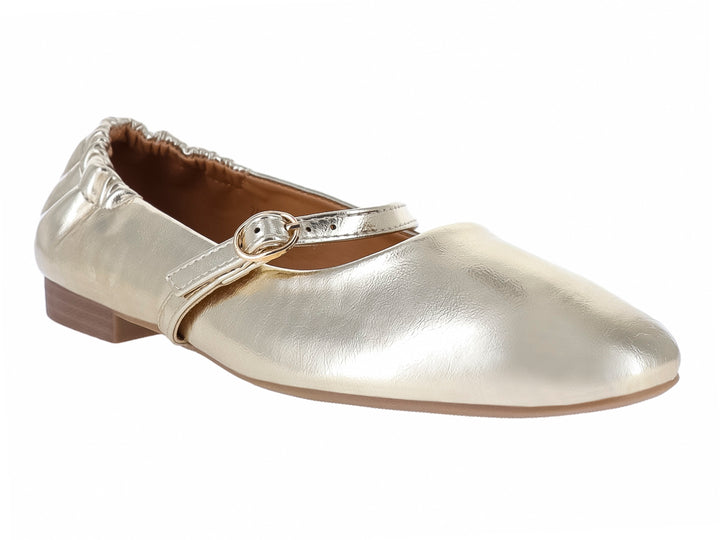 Zapatos Planos ROZE Color Dorado para Mujer