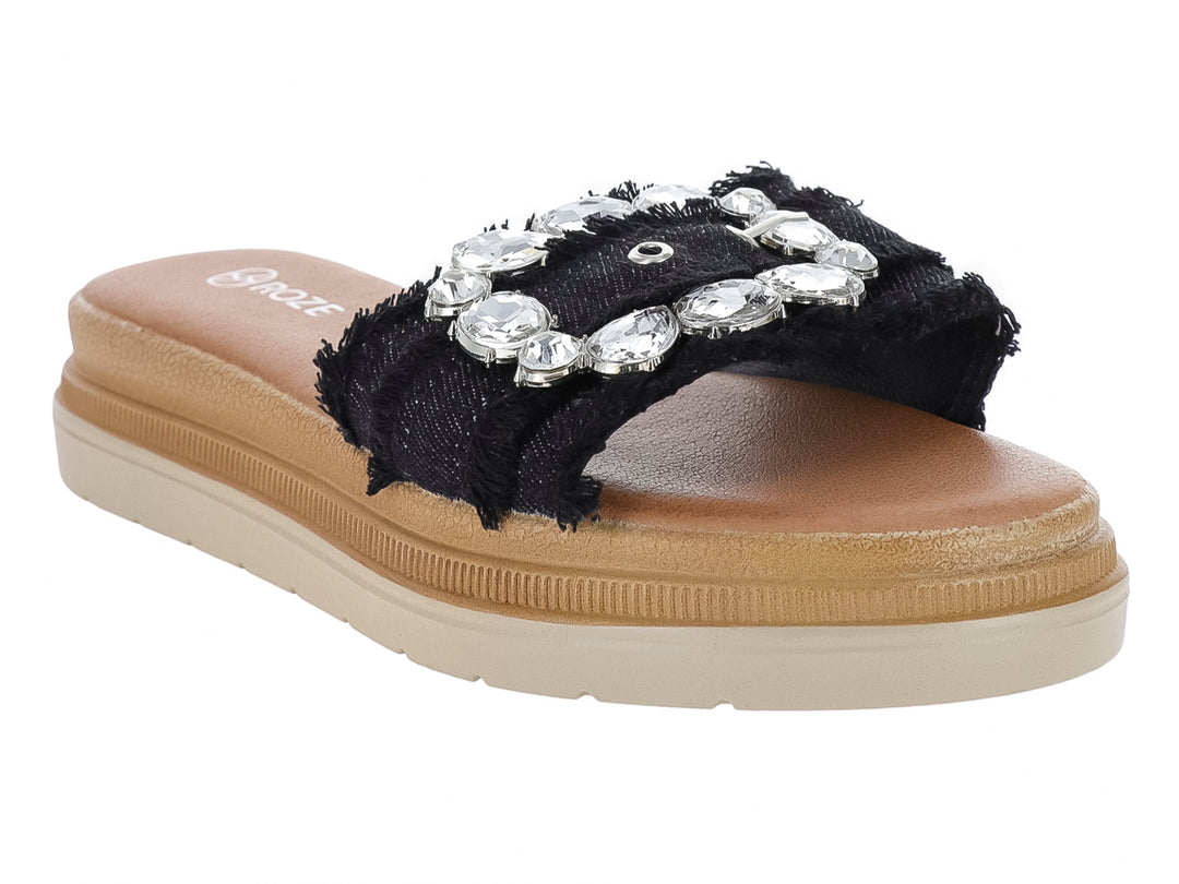 Sandalias ROZE Negro para Mujer