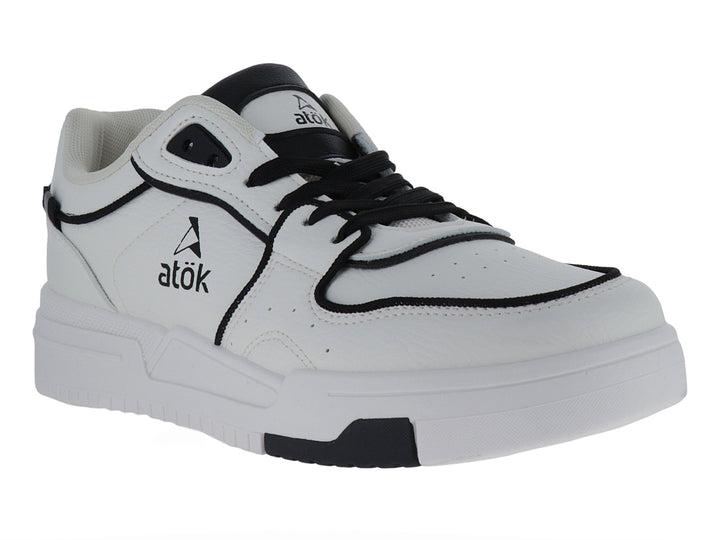Tenis ATOK Casuales Blanco y Negro para Hombre