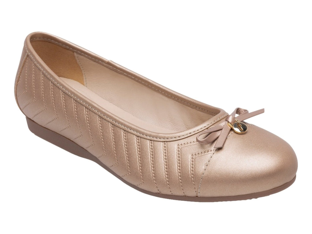 Zapatos Planos Flexi Color Cobre para Mujer