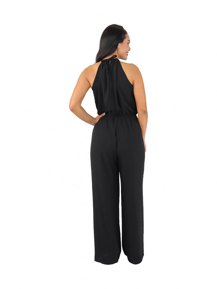 Enterizo Palazzo Juliana Favela Negro para Mujer