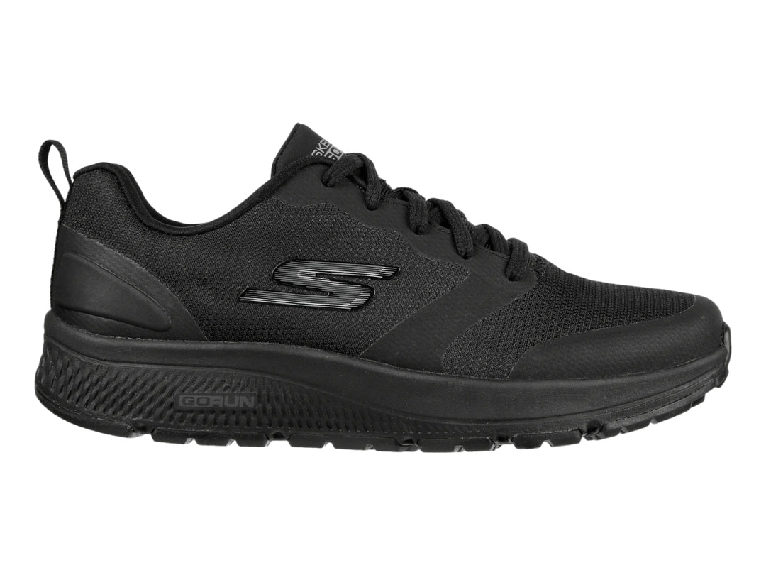 Tenis deportivos Skechers Go Run Consistent en color negro con malla transpirable y suela cómoda.