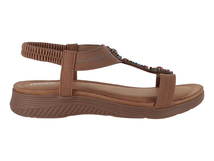 Sandalias ROZE Color Tan para Mujer
