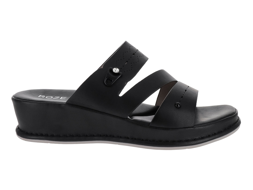 Sandalias Roze Plataforma Negro para Mujer