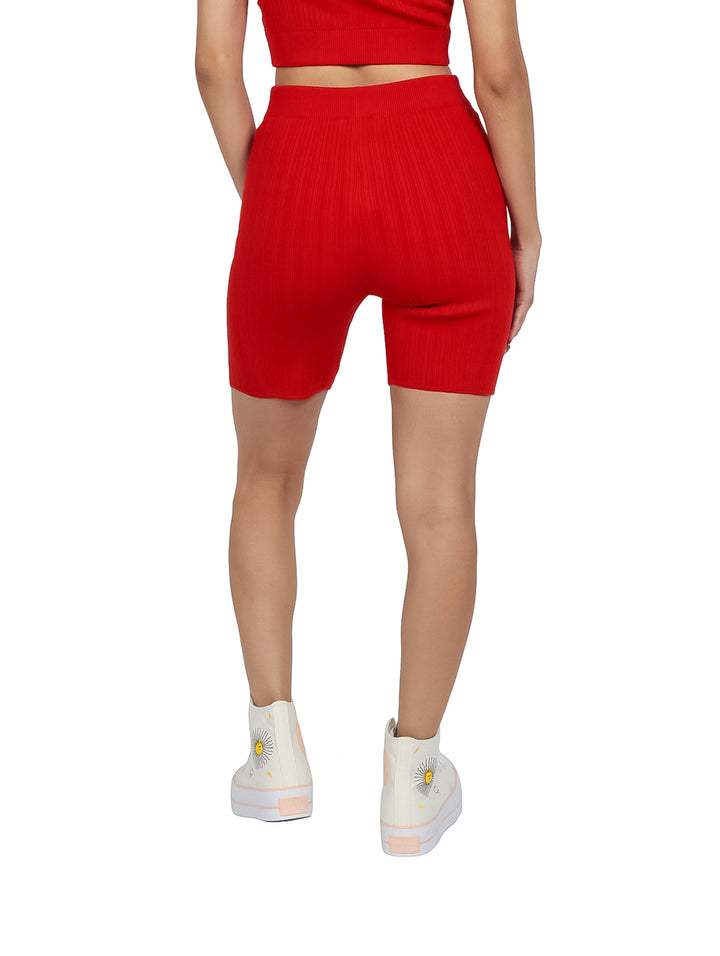 Shorts Calvin Klein Rojo para Mujer