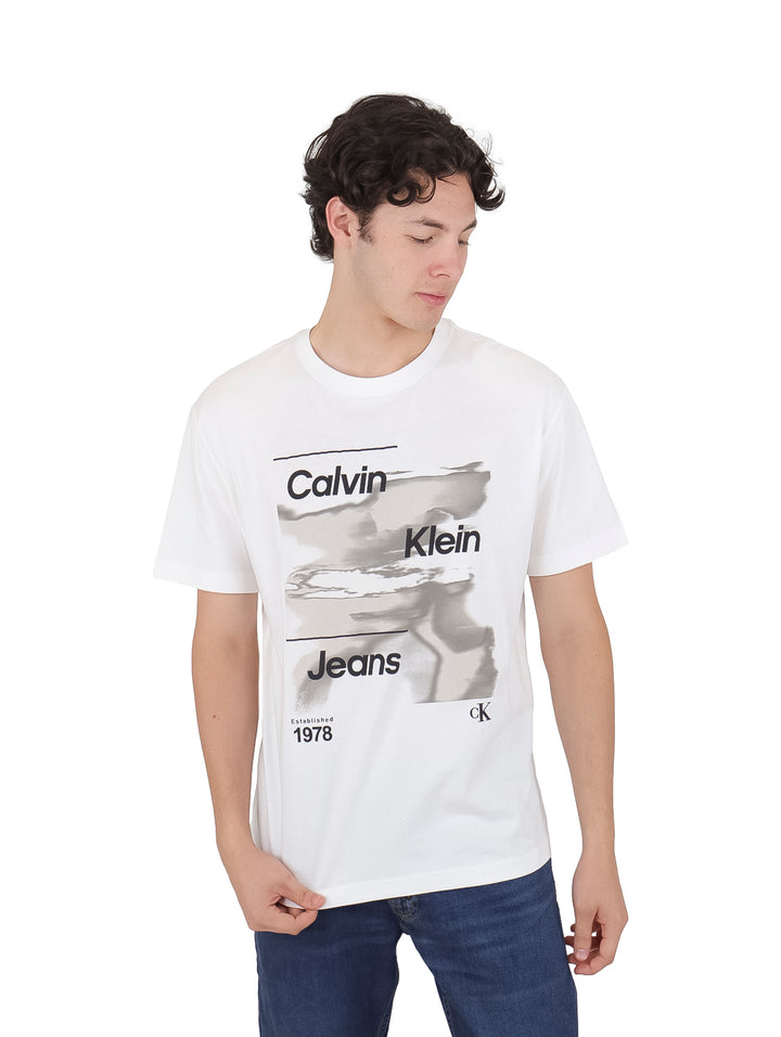 Playera Calvin Klein Blanco para Hombre