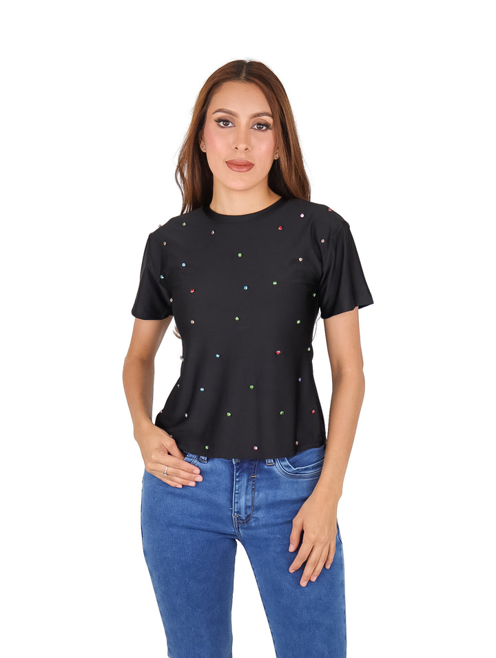 Blusa Pao Fashion Negro para Mujer