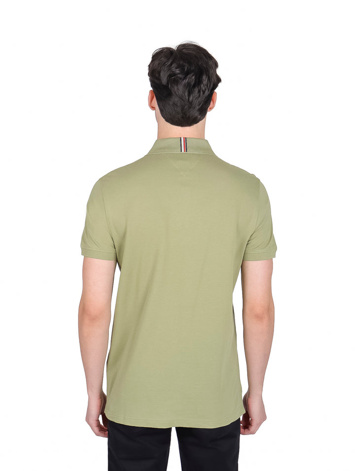 Playera Polo Tommy Hilfiger Color Olivo para Hombre