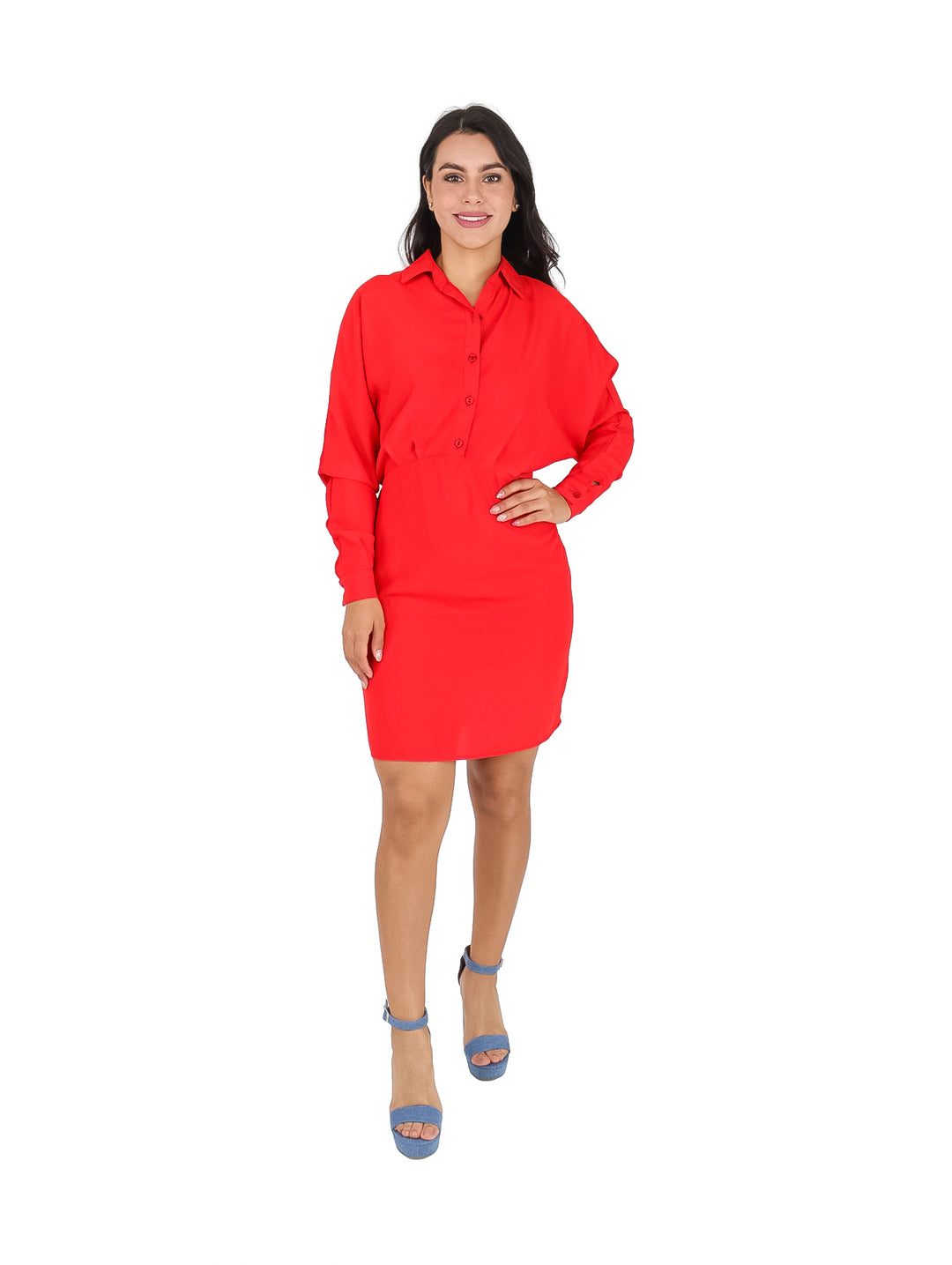 Vestido Corto Kriscar Rojo para Mujer