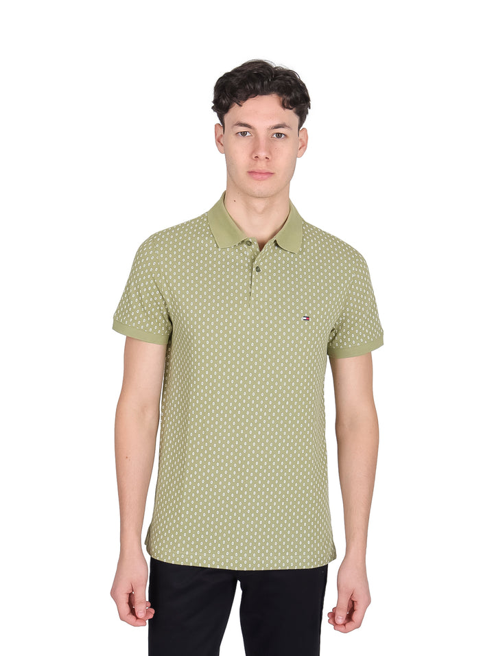 Playera Polo Tommy Hilfiger Color Olivo para Hombre