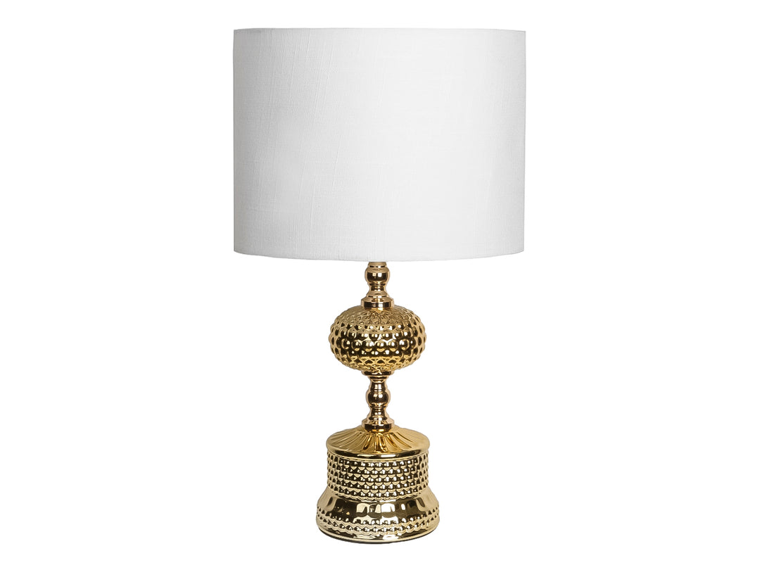 Lámpara de Mesa Kelder Blanco y Dorado