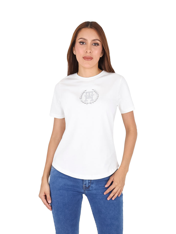Playera Tommy Hilfiger Blanca para Mujer