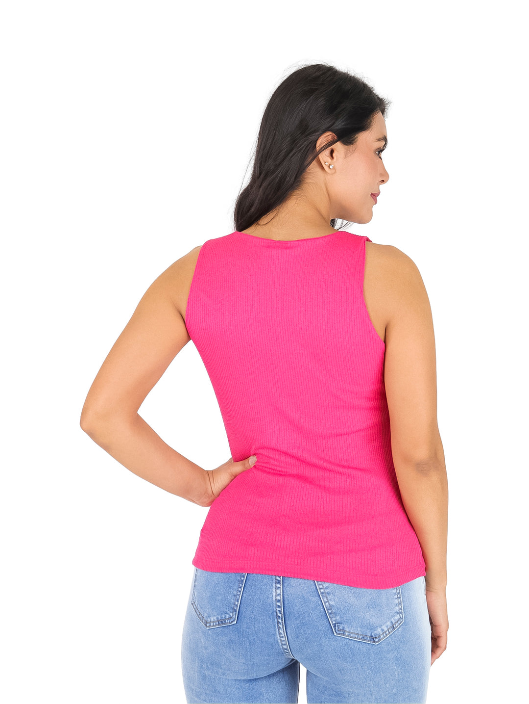Blusa Forever Fucsia con Brillos para Mujer