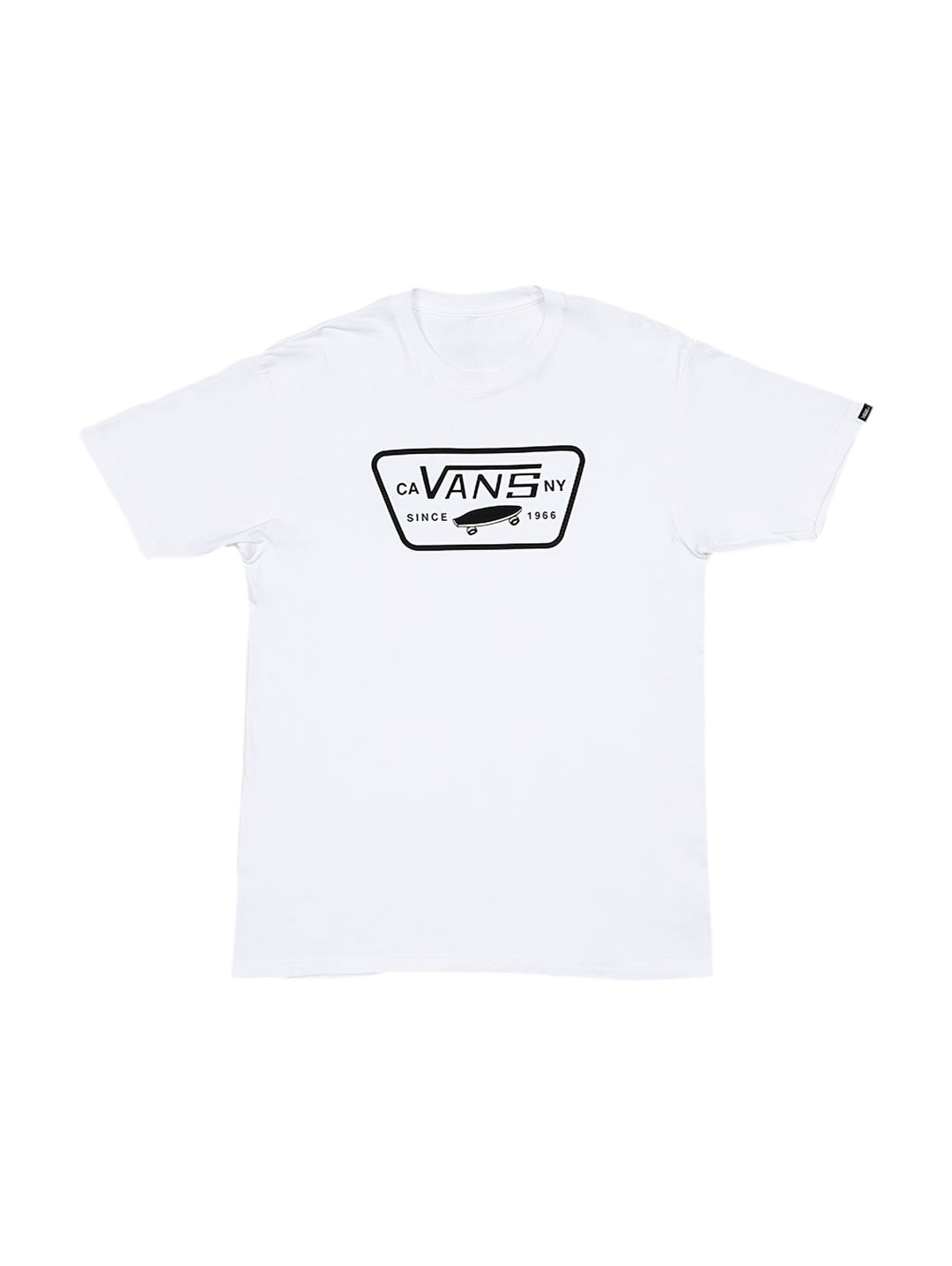 Playera Vans Full Patch Back Blanco y Negro para Hombre