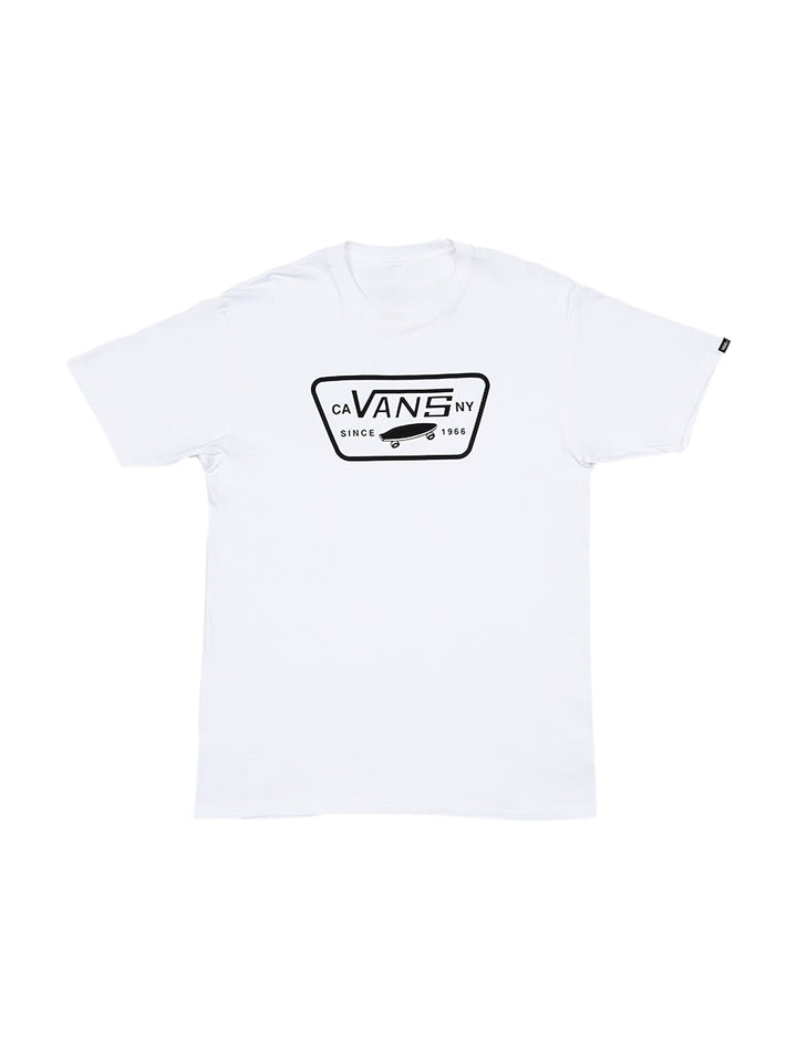 Playera Vans Full Patch Back Blanco y Negro para Hombre