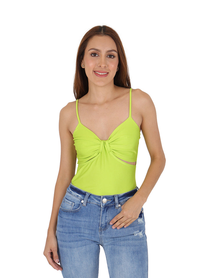 Blusa Frikha Color Lima con Tirantes para Mujer