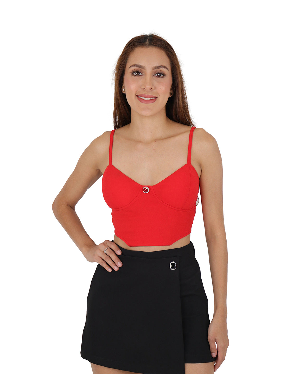 Top Frikha Rojo para Mujer