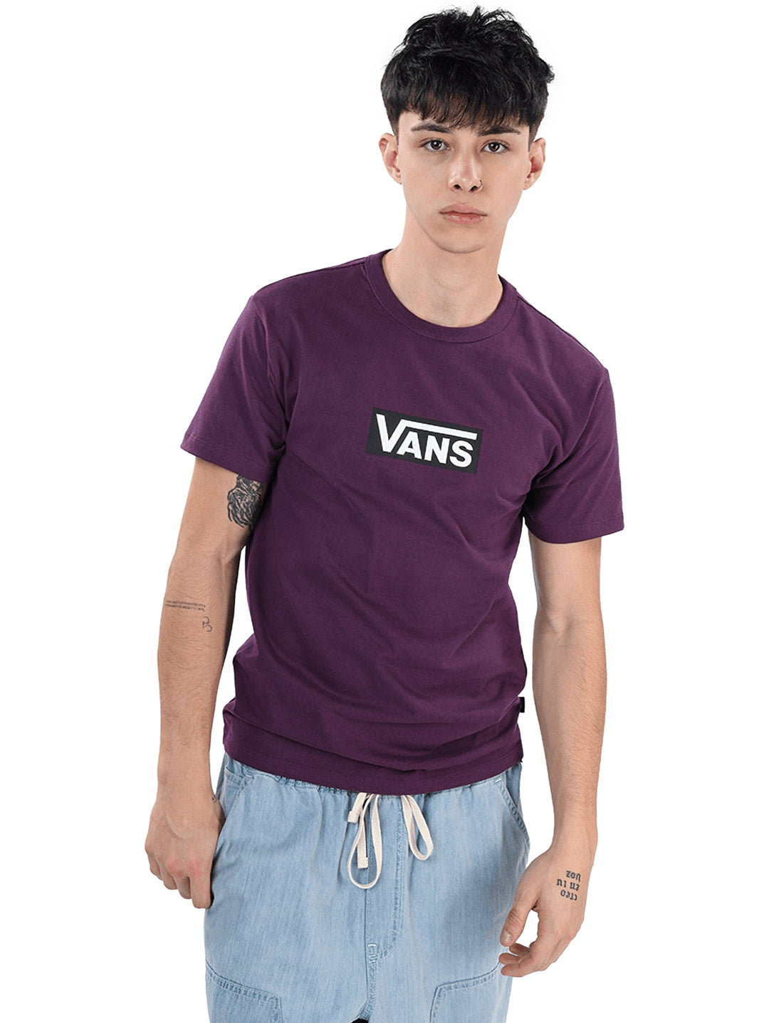 Playera Vans Off The Wall II Color Blackberry Wine para Hombre