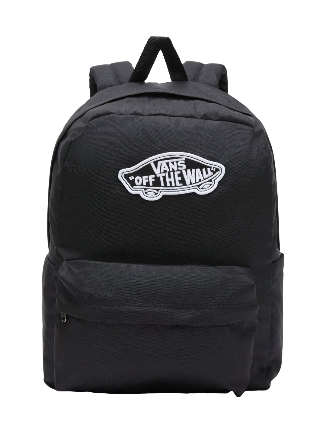 Mochila escolar Vans de color negro con logotipo blanco &