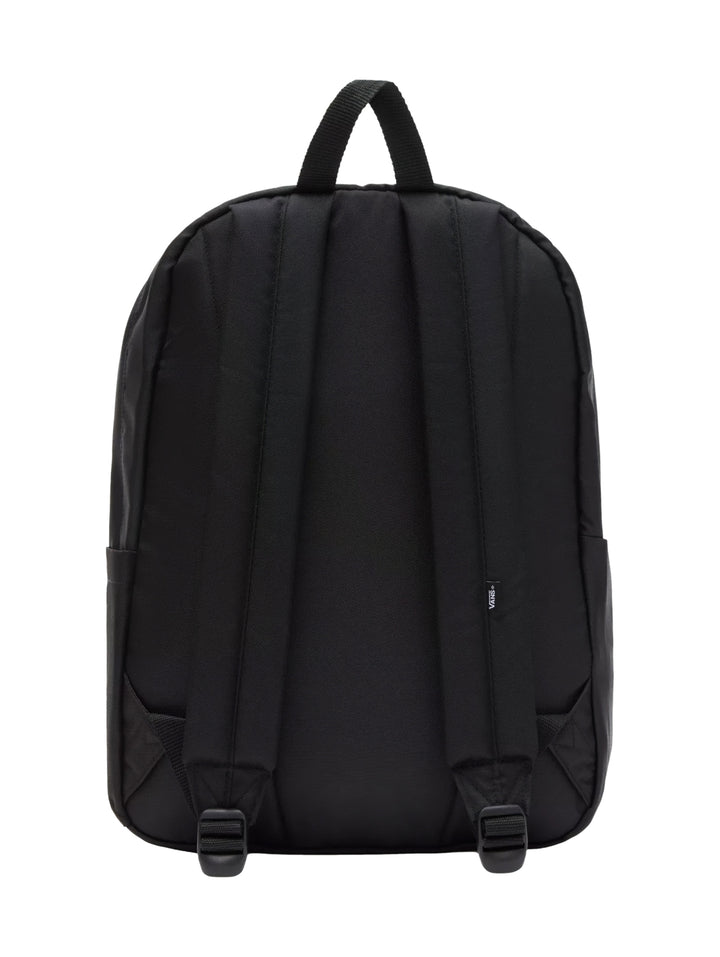 Mochila escolar Vans de color negro con logotipo blanco &