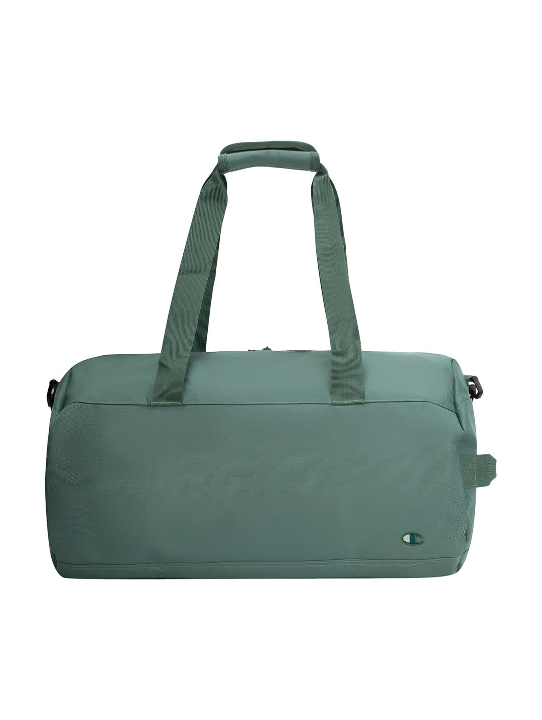 Bolsa de deporte Champion Velocity en color verde con asas y correa ajustable.