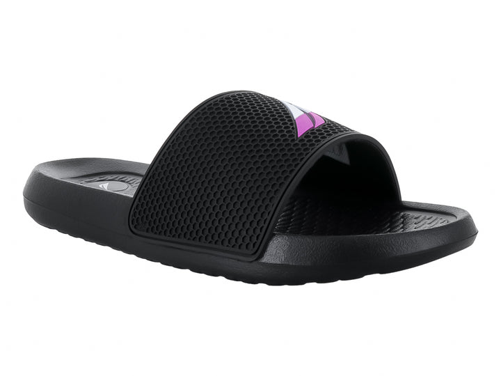 Sandalia Nautica Siren 19 color negro con banda superior texturizada y suela ergonómica.