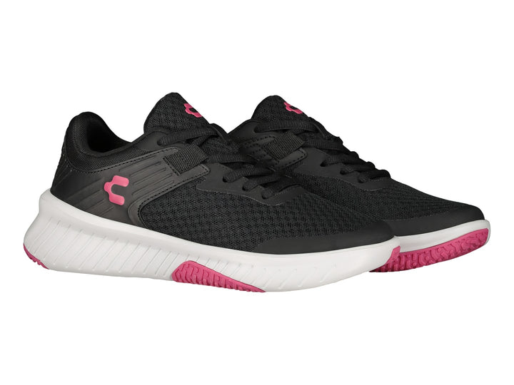 Tenis Charly Negro con Rosa para Mujer